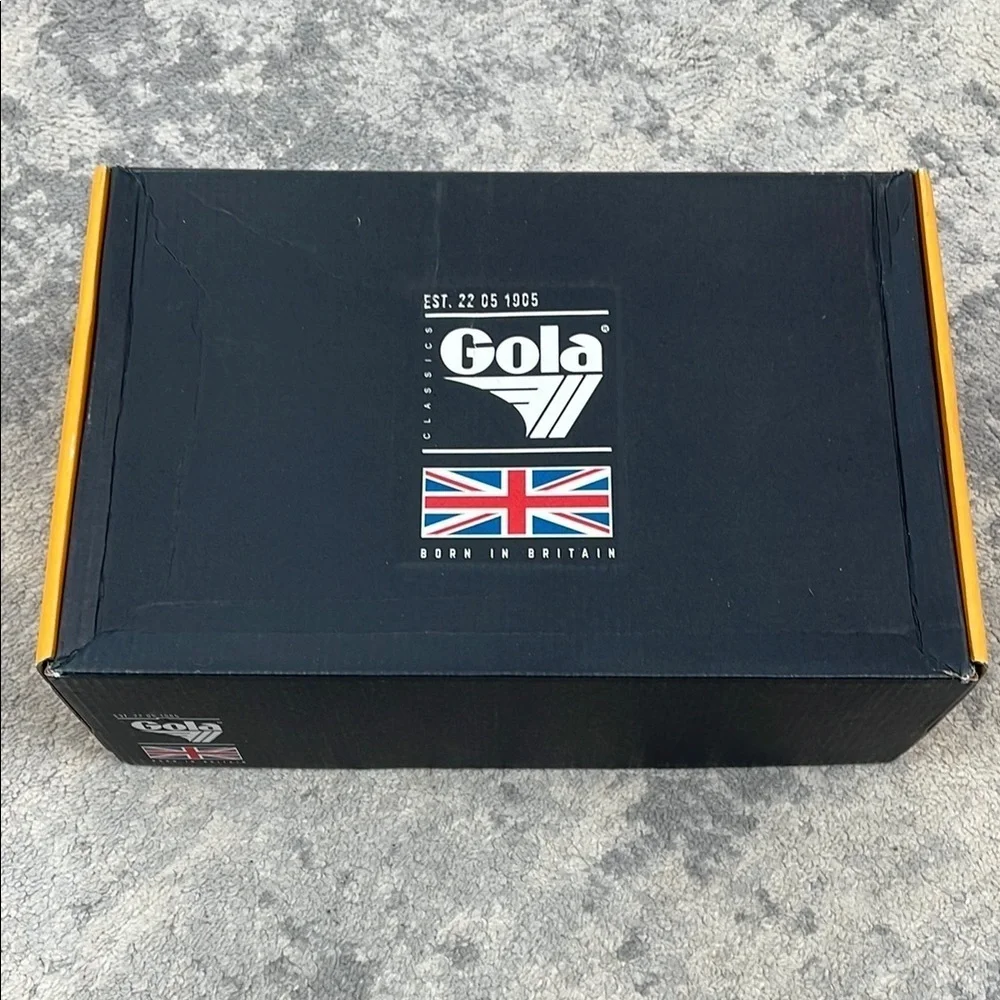 NIB Gola Challenge High Sneakers White Leather Hi Top Retro 80s Style Sz 6.5